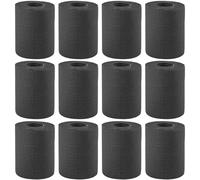 Black Toilet Paper, 4 Ply Soft Absorbent Skin Friendly Toilet Paper Rolls for Home Office Hotel 12pcs Original Wood Pulp Black Creative Printed Roll.