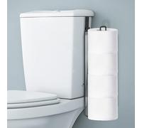 Black Toilet Paper Holder for 4 Rolls Tissue, Over The Tank Toilet Paper Holder, Stainless Steel Rustproof Toilet Paper Storage Wall Mount, for Rv, Bathroom Storage and Organization, 1 PC