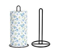 Black Toilet Paper Holder Stand, Toilet Roll Holder Free Standing, Bathroom Storage Solution, Space-Saving Design, Hygienic Toilet Roll Storage, Upright Toilet Paper Holder