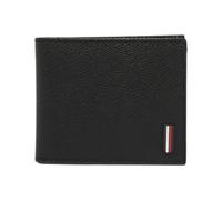 (Black) Tommy Hilfiger Mens Wallet Bifold Genuine Leather Card Holder Coin Pocket Purse
