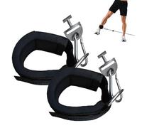 Black Tonal Ankle Straps - Gym Ankle Cuffs, Gym Equipment for Backlash, Abduction and Hip Adduction, Inner Thigh, Side Contractions