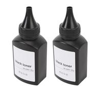 Black Toner Refill Powder, Compatible High Blackness Printing Supply Refill for Home Office ABS Black 200g 2 Pack