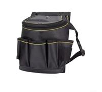 Black Tool Belt Pouch, Multifunctional Canvas Waist Apron Tool Pocket Bags, for Workshop Storage Wood Working Tools Screwdriver Pouch Garden(Addition of Funds)