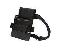 Black Tool Belt Pouch, Multifunctional Canvas Waist Apron Tool Pocket Bags, for Workshop Storage Wood Working Tools Screwdriver Pouch Garden(Easy to use)