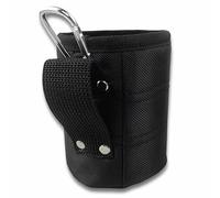 Black Tool Belt Pouches Multi Functional Organizers for Screws and Nails Thicken Wear Resistant Waist Bag with Carabiner Tool Organizers