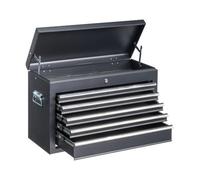Black Tools Affordable Steel Chest Tool Box Cabinet With Lock 5 Drawer Portable