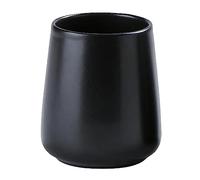 Black Toothbrush Holder for Bathroom - Ceramic Tooth Brushing Holders, Toothpaste Holder, Reusable Toothbrush Mouthwash Cup, Space-Saving Design for Bathroom Countertop
