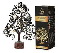 Black Tourmaline Gemstone Tree of Life - Crystal Tree for Positive Energy, Handmade Chakra Tree, Feng Shui Decor - Good Luck Gem Bonsai, Money Tree, Wealth & Prosperity, Spiritual Mystical Gift