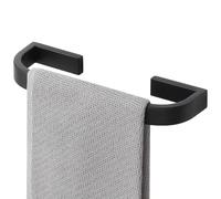 Black Towel Rail, Hand Towel Holder, SUS304 Stainless Steel Towel Rail Wall Mounted, Multi-Function Towel Bar for Bathrooms, Living Rooms, Balconies,Bedroom,kitchen, 25 x 2.5 CM