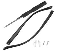Black Tr90 Glasses Arm Replacement 1 Pair Universal Eyeglasses Temples