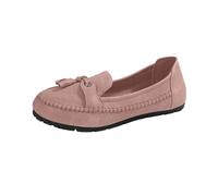 Black Trainers Women's Casual Shoes Spring Summer and Autumn Flat Shallow Mouth Single Soft Sole Light Sea (Pink, 4.5)