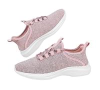 Black Trainers Womens Comfy Comfortable Shoes for Women UK | Woven Mesh Fabric Uppers Park Run Morning Trainers Urban City Street Walk Shoes Memory Foam Cushion Inserts