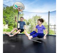 SONGMICS STB8BK Jumping Mat Diameter 202 cm for Round Trampoline Diameter 244 cm with 42 V-Rings for Spring Length 13.5-14 cm Replacement Accessory Black