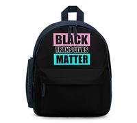 Black Trans Lives Matter Travel Backpack 13" Laptop Backpack Work Bag Daypack Blue-style