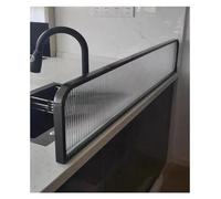 Black Transparent Room Dividers for Dining Areas Privacy Screens for Restaurant Seating Commercial Countertop Privacy Panels 100cm x 60cm Enhance Space & Privacy