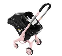 Black Transparent Stroller Rain Cover, Doona Rain Cover, Car Seat Stroller, Pram Rains Cover Accessories, Protective Covers for Rain Snow Wind Dust