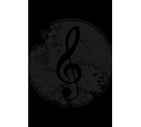 Black Treble Blank Sheet Music Notebook: 6x9 Sheet Music Journal