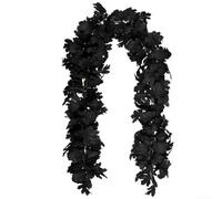 Black Tree Leaf Decorative Garland 5 7 Feet for Halloween and Fall, for Creating a Cozy Atmosphere
