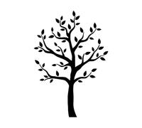 Black Tree Wall Decals - The Easy to Apply Yet Amazing Decoration for Your Home Plant Wall Sticker for Baby Bedroom Extra Large - 89x128cm