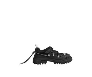 Black Trekking Trainers with Rubber Sole - male - Dolce & Gabbana - Lace-up Boots - Black - 5 1/2 UK - Shoes 5 1/2 UK