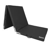 (Black) Tri Folding Gym Mat Yoga Exercise Floor
