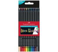 Black Triangular Crayons 12 Colors Faber-Castell Top Quality