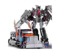 (Black Truck) New Transformat Toys Boy Alloy Edit Anime Act Toy Car