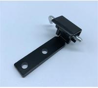 Black Truck Trailer Side Door Hinges Heavy Duty T Strap Grade Dock T Tool Box External Hinge CL193 1Pcs