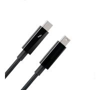 (Black) True Thunderbolt 2 Cable 20Gbps Male to Male for Apple Macbook Pro Air mini Imac js