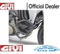 Black Tubular GIVI Engine Guard for Ducati Multistrada V4 - V4 S 2021 2022 2023