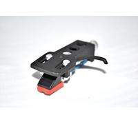 Black Turntable Headshell Mount with cartridge for Sansui SR 222 Mk1, P 50, SR 222 mK2, FR D3, FR 5080S, SR 212, FR 1080, FR 3060, FR 4060, SR 1050, SR 2020, SR 2050, SR 232, SR 3030, SR 313, SR 4040, SR 4050, SR B200 Turntables