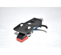 Black Turntable Headshell Mount with cartridge for Sony PS 636, PS 6750, PS 8750, PS P7X, PS T1, PS T15, PS T25, PS T30, PS X20, PS X3, PS X30, PS X35, PS X40, PS X5, PS X50, PS X6, PS X60, PS X65, PS X7, PS X70, PS X75, PS X9 Turntables