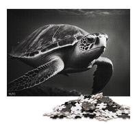Black Turtle Puzzles 500 Pieces Wooden Puzzles Puzzles for Adults for Adults& Teenagers Age 12 Years Up 500pcs (52x38cm)