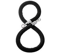 Black Twisted Rope Queue Line - 2 to 10 Ft Crowd Control Barrier for Indoor/Outdoor Use - Divider for Event Management & Waiting Lines - 1.5M/5Ft/59In