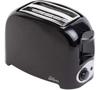 Black Two Slice Toaster, 750W, Variable Browning Control, Slide Out Crumb Tray