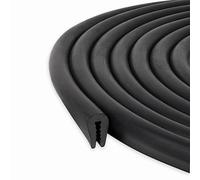 Black U Channel Edge Trim Seal EPDM 12.1mm high x 7.7mm Wide (1 Meter)