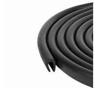 Black U Channel Edge Trim Seal EPDM 13.1mm high X 8.6mm Wide (6 Meter)