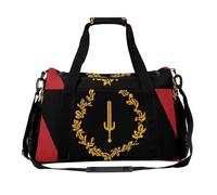 Black U.S. Heritage Flag Fashion Duffel Bag Funny Luggage Handbag