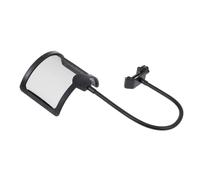 Black U Shape Mic Wind Screen for Recording Microphones | Plastic and Metal Build, Keeps the Microphone Clean Reduces Popping and Hissing Sounds