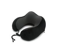 (Black) U Shaped Memory Foam Neck Pillows Soft Travel Pillow Cervical Airplane