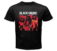 Black Uhuru Mens T-Shirt Black Graphic Unisex Tee Shirt XL