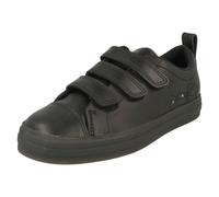 (Black, UK 1.5 Child) Boys Clarks Ant Detailed Light Up School Shoes Flare Bright K