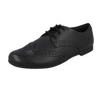 (Black, UK 1 Child) Boys Clarks Formal/School Shoes Scala Loop - F Fit