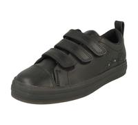 (Black, UK 10 Child) Boys Clarks Ant Detailed Light Up School Shoes Flare Bright K