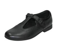 (Black, UK 11.5 Child) Girls Clarks Formal/School Shoes Scala Seek - E Fit