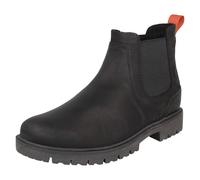 (Black, UK 11) Mens Clarks Leather Smart Chelsea Boot - Rossdale Top