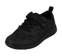 (Black, UK 2.5 Child) Childrens Unisex Clarks Disney Slip On Shoes Scape Crown K - F Fit