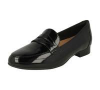 (Black, UK 3) Ladies Clarks Court Shoes Un Cosmo Step - E Fit