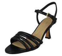 (Black, UK 3) Ladies Clarks Strappy Heeled Sandals - Amali May