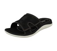 (Black, UK 3) Ladies Cloudsteppers By Clarks Camo Detailed Mule Sandals - Glide Bay 2